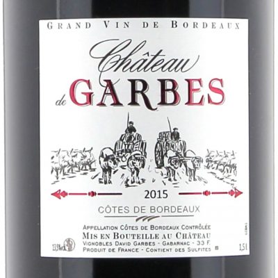 Côtes de Bordeaux rouge – Cuvée traditionnelle 2021  150cl – Garbes